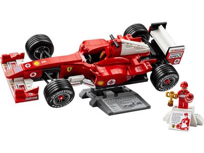 Image of the LEGO Ferrari F2004 & Michael Schumacher