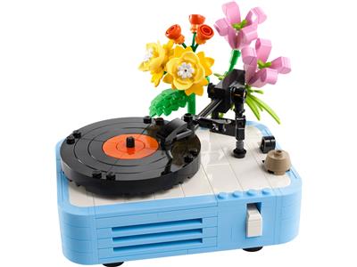 Image of the LEGO Record Player with Flowers