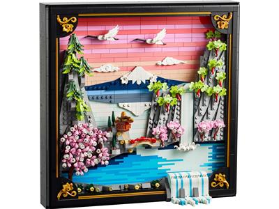 Image of the LEGO Japanese Cherry Blossom Landscape