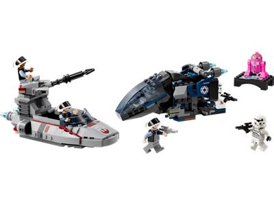 Image of the LEGO Imperial Dropship vs. Rebel Scout Speeder