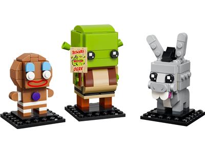 Image of the LEGO Shrek, Donkey & Gingy Figures
