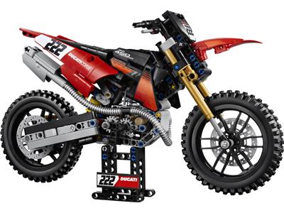 Image of the LEGO Ducati Desmo450 MX Factory Motorcycle