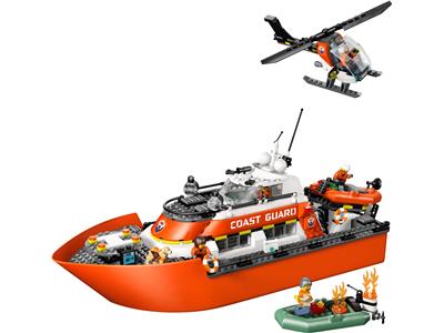 Image of the LEGO Coast Guard Rescue Boat & Helicopter