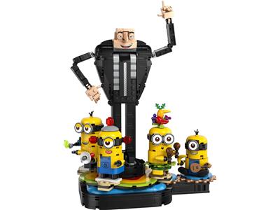 Image of the LEGO Brick-Built Gru and Minions