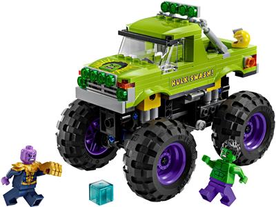 Image of the LEGO Hulk Monster Truck vs. Thanos