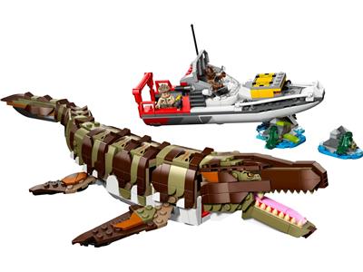 Image of the LEGO Brick-Built Mosasaurus Boat Mission