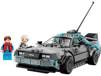 Image of the LEGO Time Machine from Back to the Future
