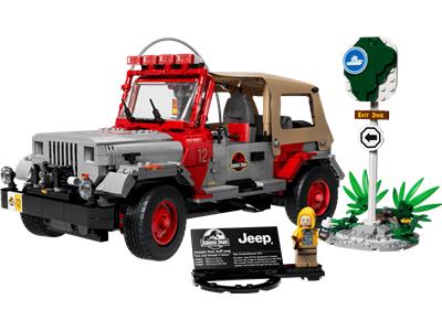 Image of the LEGO Jurassic Park Jeep Wrangler